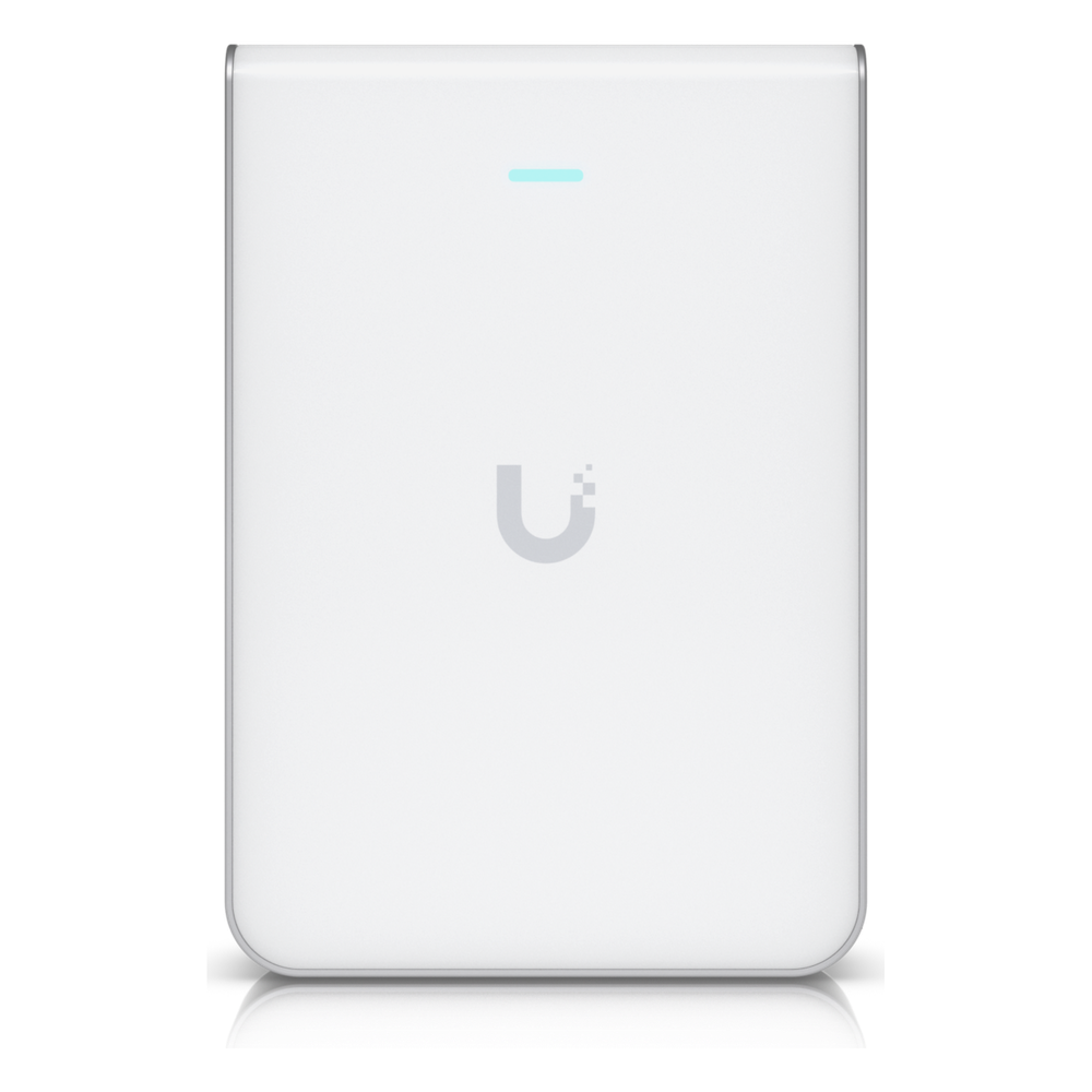 Punto de Acceso WiFi 7 Con Diseño de Pared, Tribanda en 2.4, 5 y 6 GHz, Hasta 10.688 Gbps, Puerto Ethernet 1/2.5 GbE, 300+ Clientes Simultáneos - UBIQUITI U7-PRO-WALL
