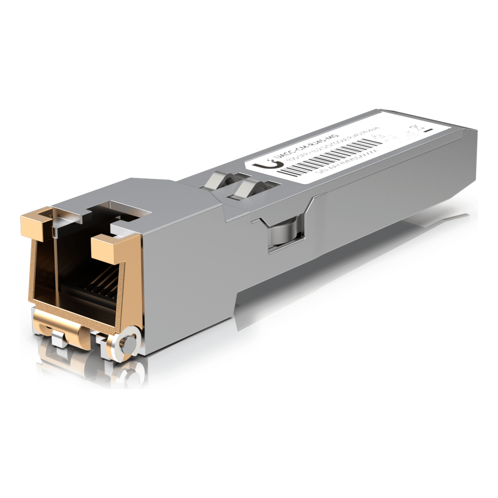 UFiber Tranceptor convertidor de SFP+ a RJ45, velocidades 10/5/2.5/1G - UBIQUITI UACC-CM-RJ45-MG
