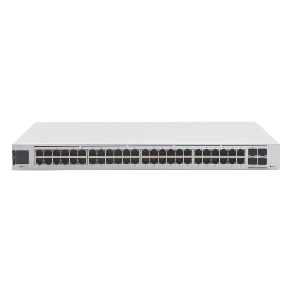 UniFi Switch USW-Pro-48, Capa 3 de 48 puertos Gigabit RJ-45 + 4 puertos 1/10G SFP+, pantalla informativa - UBIQUITI USW-PRO-48