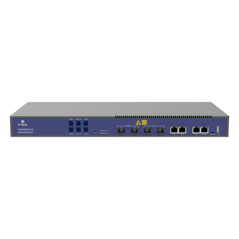 [V1600XG02-W] OLT Dual de 2 Puertos XGSPON/GPON con WDM Integrado V-SOL V1600XG02-W