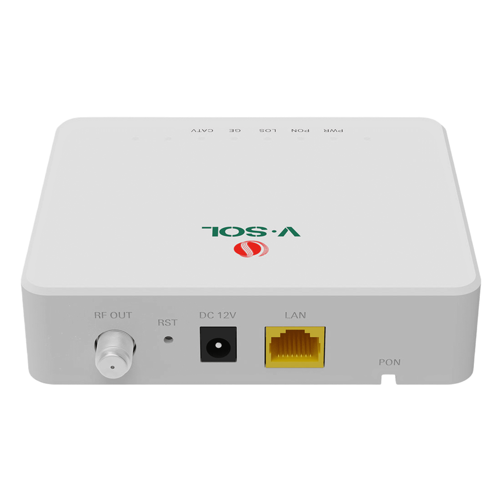 [V2801T] ONU Bridge Dual GPON/EPON con 1 Puerto SC/APC + 1 puerto V-SOL V2801T