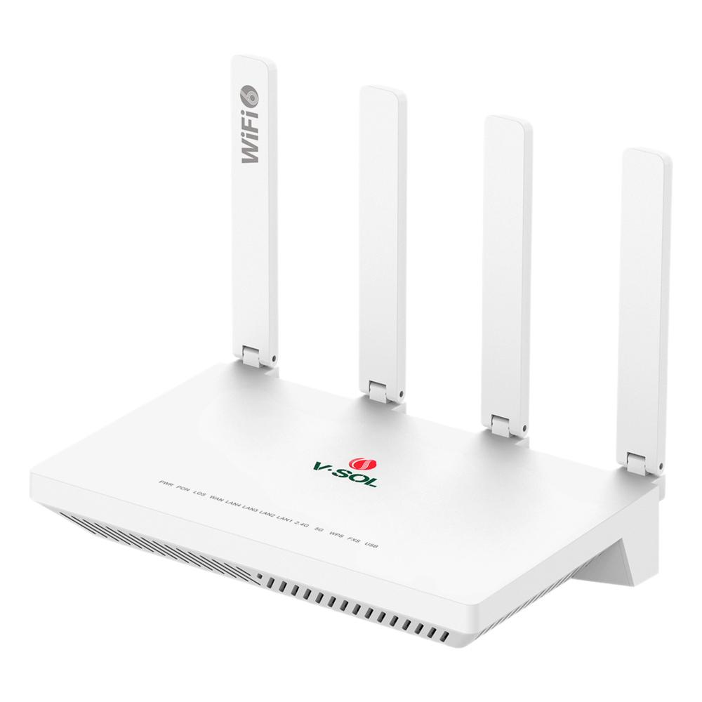 [V2804-AX15-R] ONU gpon/epon con Wi-Fi 6 AX1500 V-SOL V2804-AX15-R – 4 Puertos Gigabit