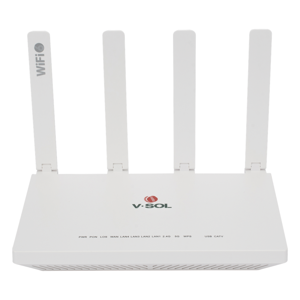 [V2804-AX15T] ONU gpon/epon con Wi-Fi 6 AX1500 V-SOL V2804-AX15T – 1 Puerto CATV