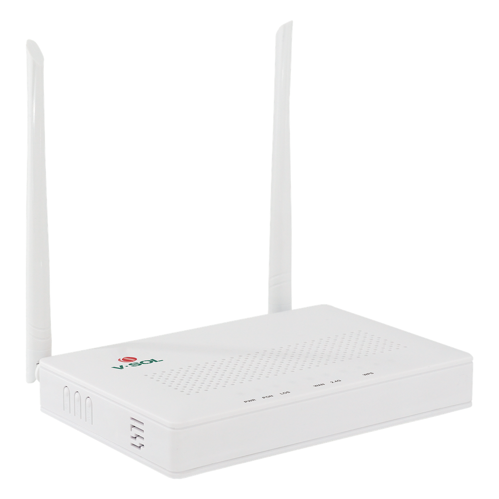 [V2804N-Z] ONU Dual G/EPON con Wi-Fi en 2.4 GHz + 4 puertos LAN V-SOL V2804N-Z