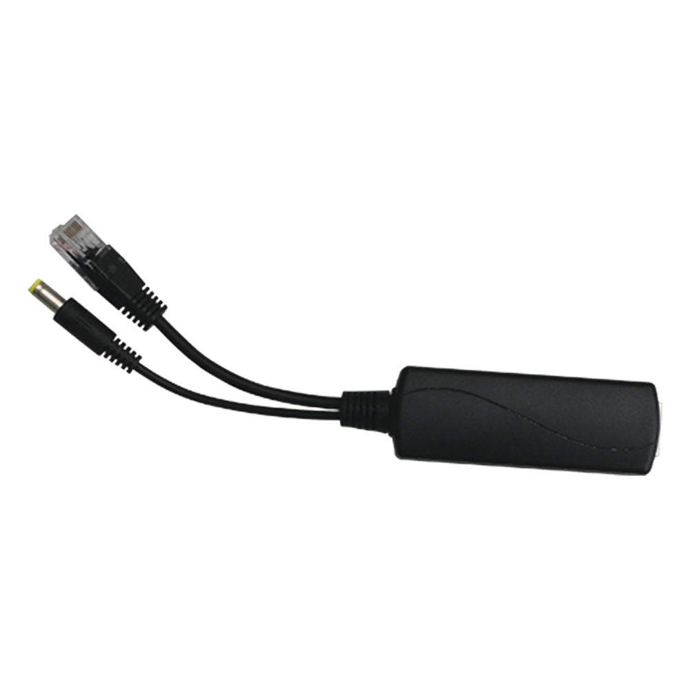 Splitter PoE IN 802.3 af/at / Se Puede Energizar Hasta con 30W / Salida de 12 Vcc 1A (12W) / Instalación es Escritorio (superficie plana) / Idea para cámas IP SIN PoE (CCTV) - WI-TEK WI-POE11S-48V