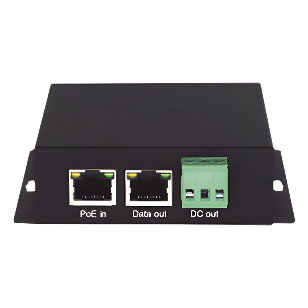 [WI-POE31S] Splitter PoE / 1 Puerto PoE Entrada / 1 Puerto Salida Datos / 1 Salida de 12 Vcc, 2A / Presupuesto PoE 30W / - WI-TEK WI-POE31S