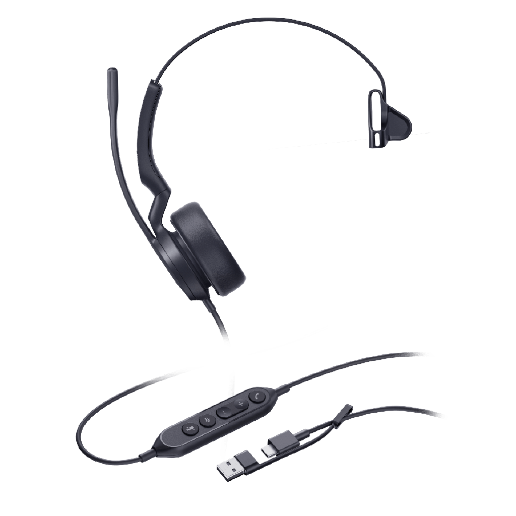 [UH44-MONO-TEAMS-USB-C/A] Auriculares UH44 Mono con cancelación YEALINK UH44-MONO-TEAMS-USB-C/A