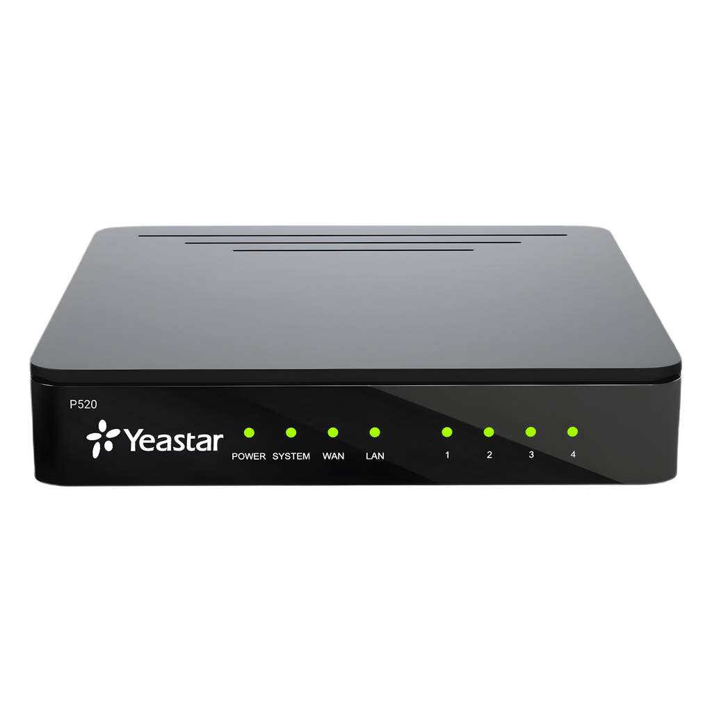 Conmutador Enterprise Modular Yeastar para PYMES 20 Extensiones,10 Llamadas Simultaneas, Hasta 4 puertos FXO/FXS (No Incluidos)) - YEASTAR P520