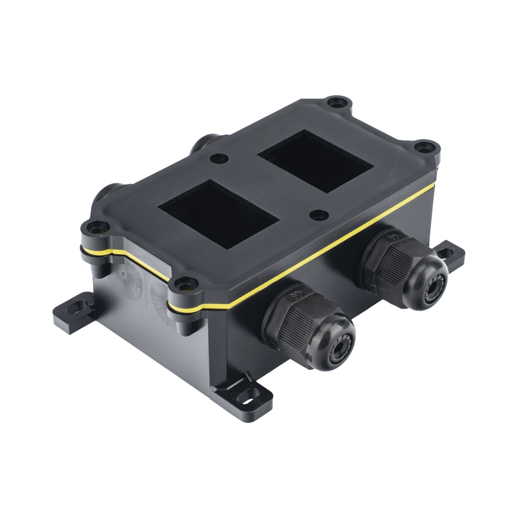 [AP-BOXWB2-4T] Caja de Plástico ABS/PA66 para Interruptores AccessPRO / Compatible con los Interruptores APB-0 Series / IP65 / 4 Puertos de Conexión