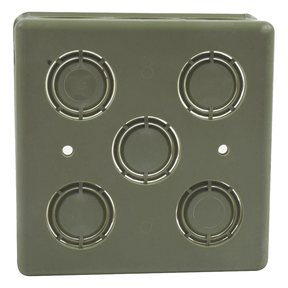 Caja Cuadrada de 1/2" - 3/4" para PVC Conduti Pesado.