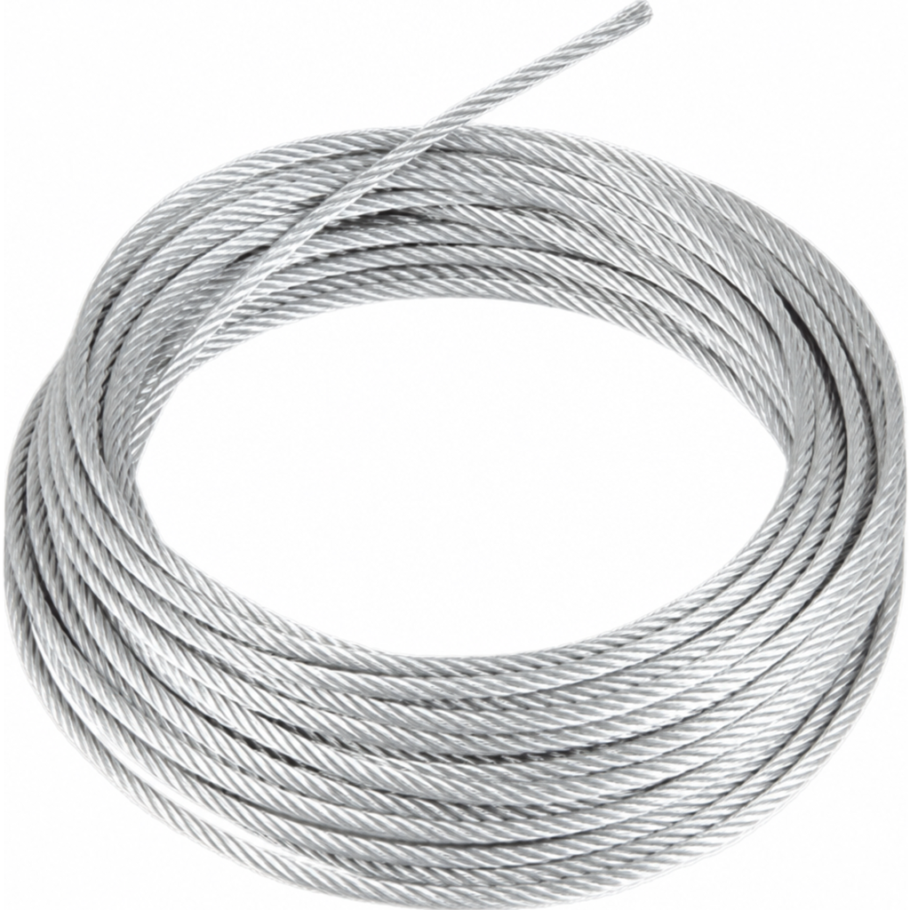 Rollo o carrete de 200 Metros de Retenida de 3/16" de Alta Resistencia, Galvanizado clase A.