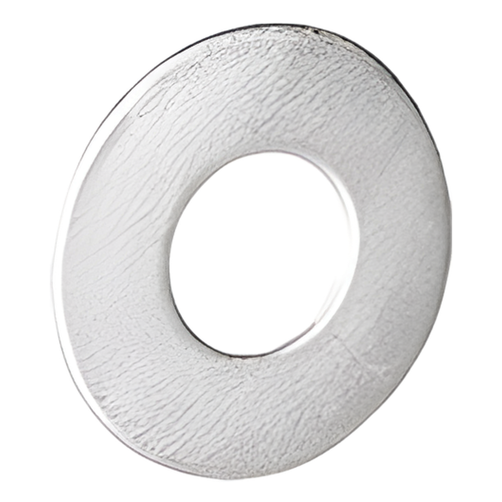 Arandela plana galvanizada de 1/4", acabado Electro Zinc