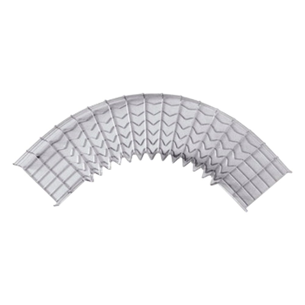 Curva Pre-Fabricada Horizontal de 90° con medidas de 54 mm de Peralte y 200 mm Ancho (54/200 mm)