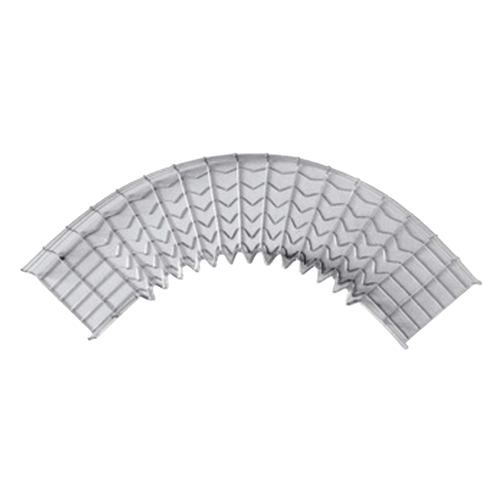 Curva Pre-Fabricada Horizontal de 90° con medidas de 54 mm de Peralte y 50 mm Ancho (54/50 mm)