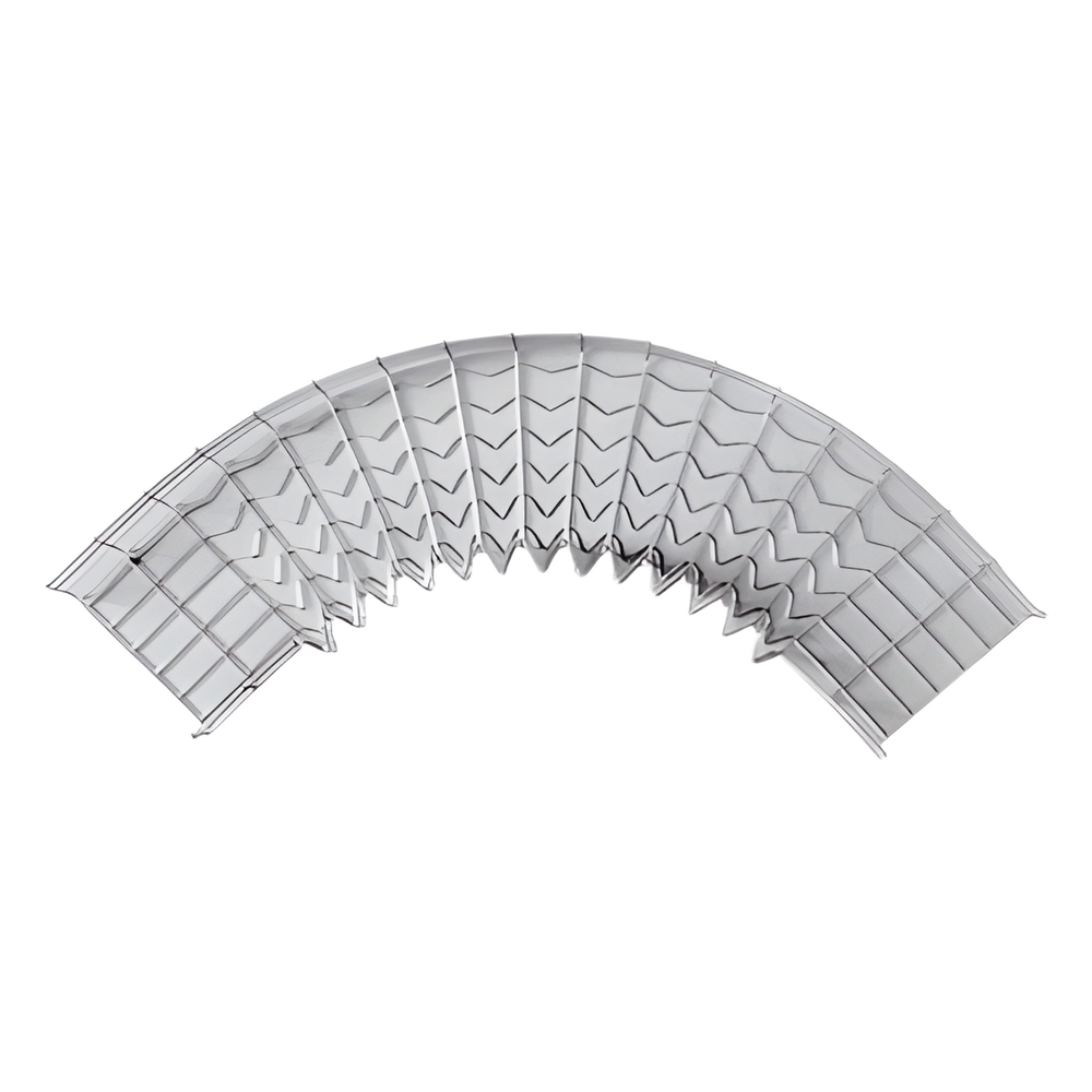 Curva Pre-Fabricada Horizontal de 90° con medidas de 66 mm de Peralte y 50 mm Ancho (66/50 mm)