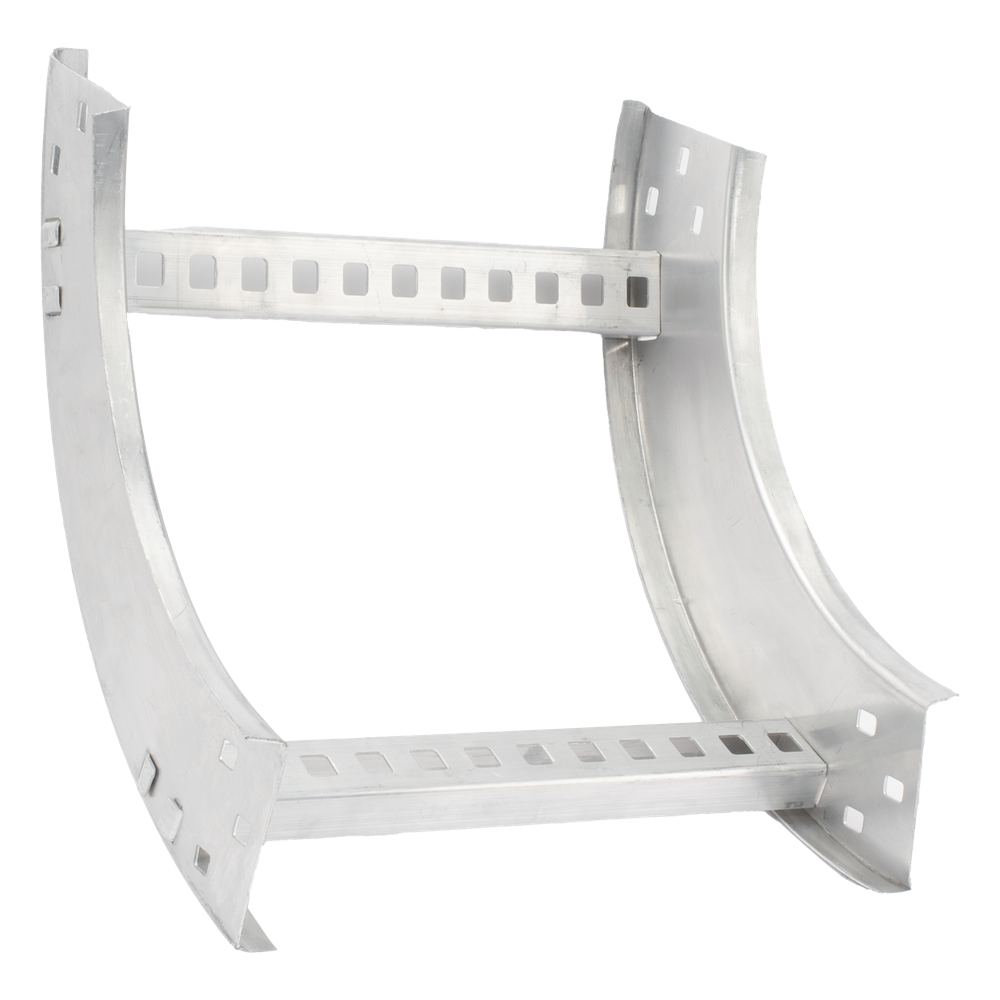 Curva Vertical Interior de Aluminio de 90° Perfil Z / Peralte 3 1/4" / Ancho 12" / Radio 8" / Incluye Tornillería (CHVI90EZ314R8X12AK)