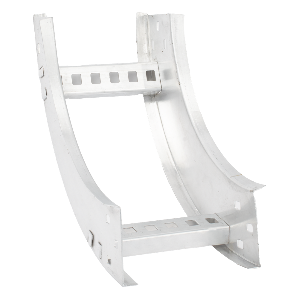 Curva Vertical Interior de Aluminio de 90° Perfil Z / Peralte 3 1/4" / Ancho 6" / Radio 8" / Incluye Tornillería