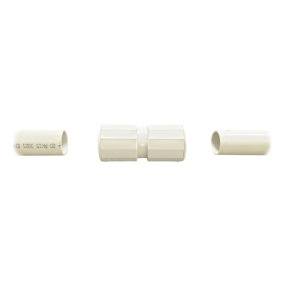 Manguito / Cople Morbidx IP67 libre de halógenos para unir tubería rígida de 20 mm (3/4) permite una instalación hermética no necesita pegamento