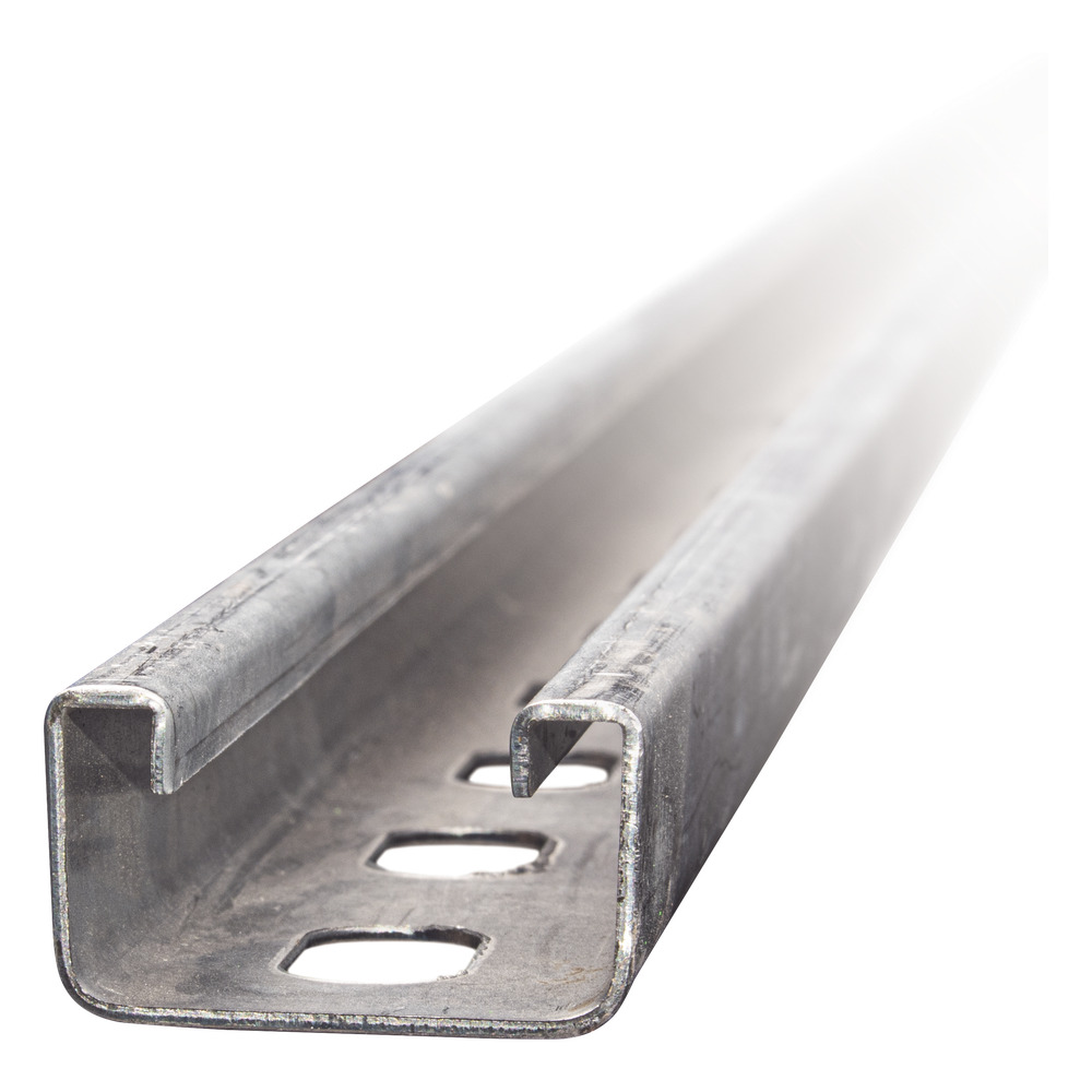 [UNP-4X2-U30-EZ] Unicanal perforado 4x2, 3000 mm, con acabado Electro Zinc