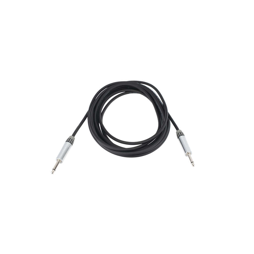 Cable de Audio | Plug 1/4 in a Plug 1/4 in Stereo | Carcasa Cromada | Conectores Seetronic | Longitud 5m