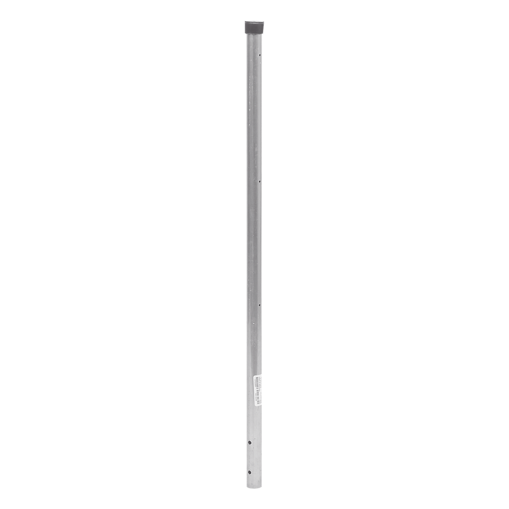 [SYS-POST-ESQ-3] Poste de ESQUINA para Cerca Electrificada. Tubo Galvanizado cal. 18 de 1" Diam. y 0.8m Alto con Tapón, ideal para 3 Aisladores