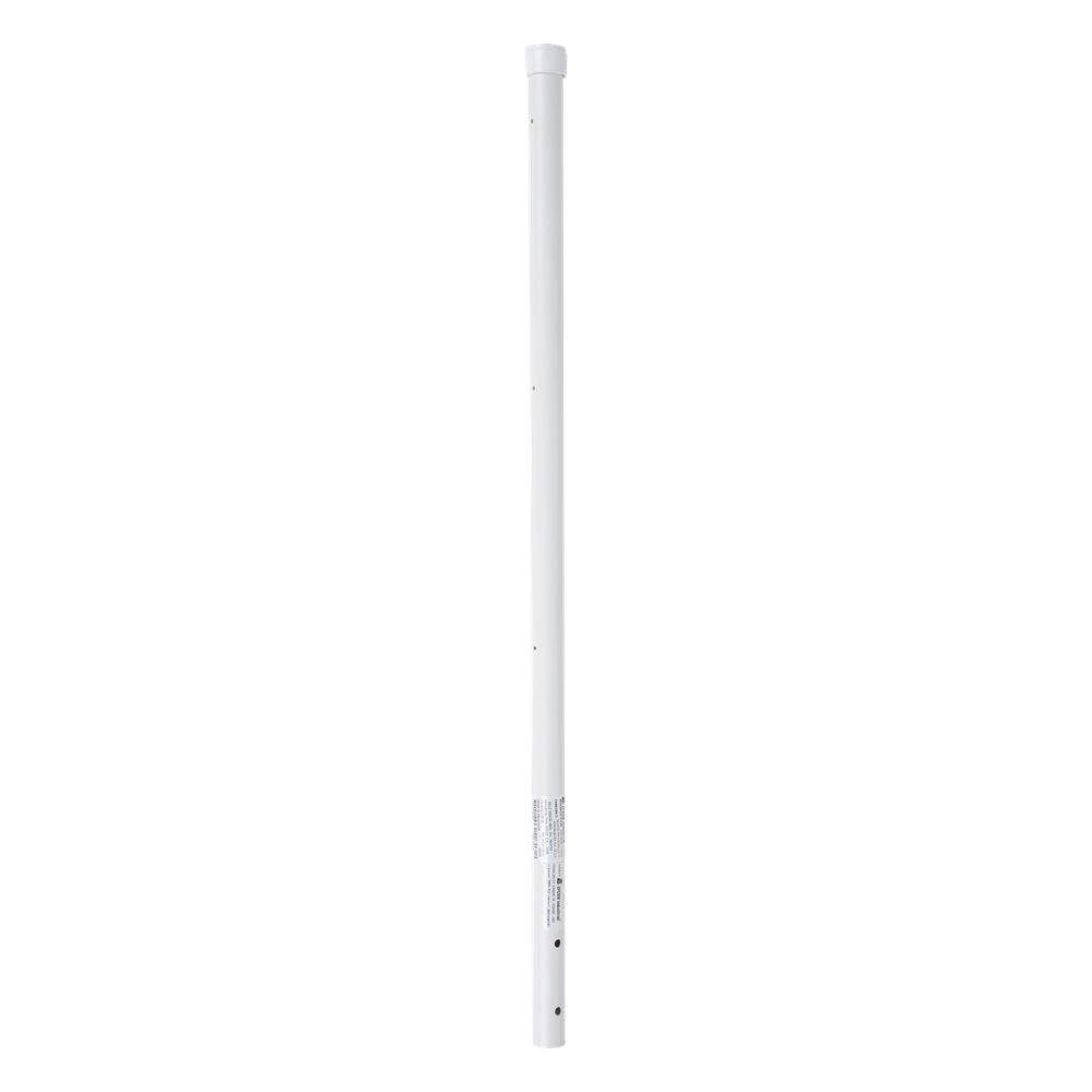 [SYS-POST-ESQ-3W] Poste de Esquina de 0.8m para Cerca Electrificada. Tubo Galvanizado cal. 18 de 1"Diam. con Tapón, ideal para 3 Aisladores.