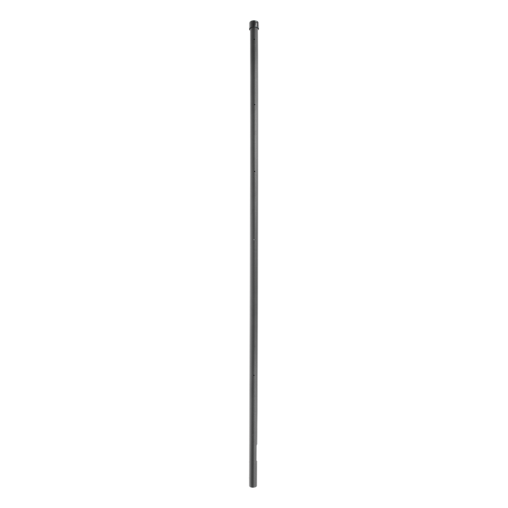 [SYS-POST-ESQ-6B] Poste de ESQUINA para Cerca Electrificada. Tubo Galva. de 1.4m, cal. 18 de 1" Diam. + Pintura Negra, ideal para 6 Aisladores