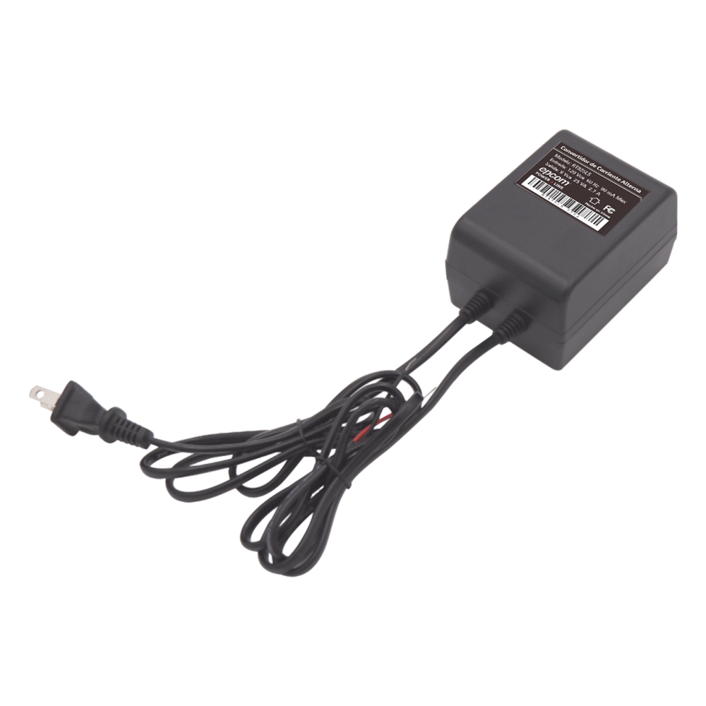 9 Vca / 2.7 A / 25 VA / Transformador / Voltaje de entrada 120 Vca / Para Usos Múltiples / Video Vigilancia, Acceso, Asistencia, Alarmas, Bocinas, Etc.