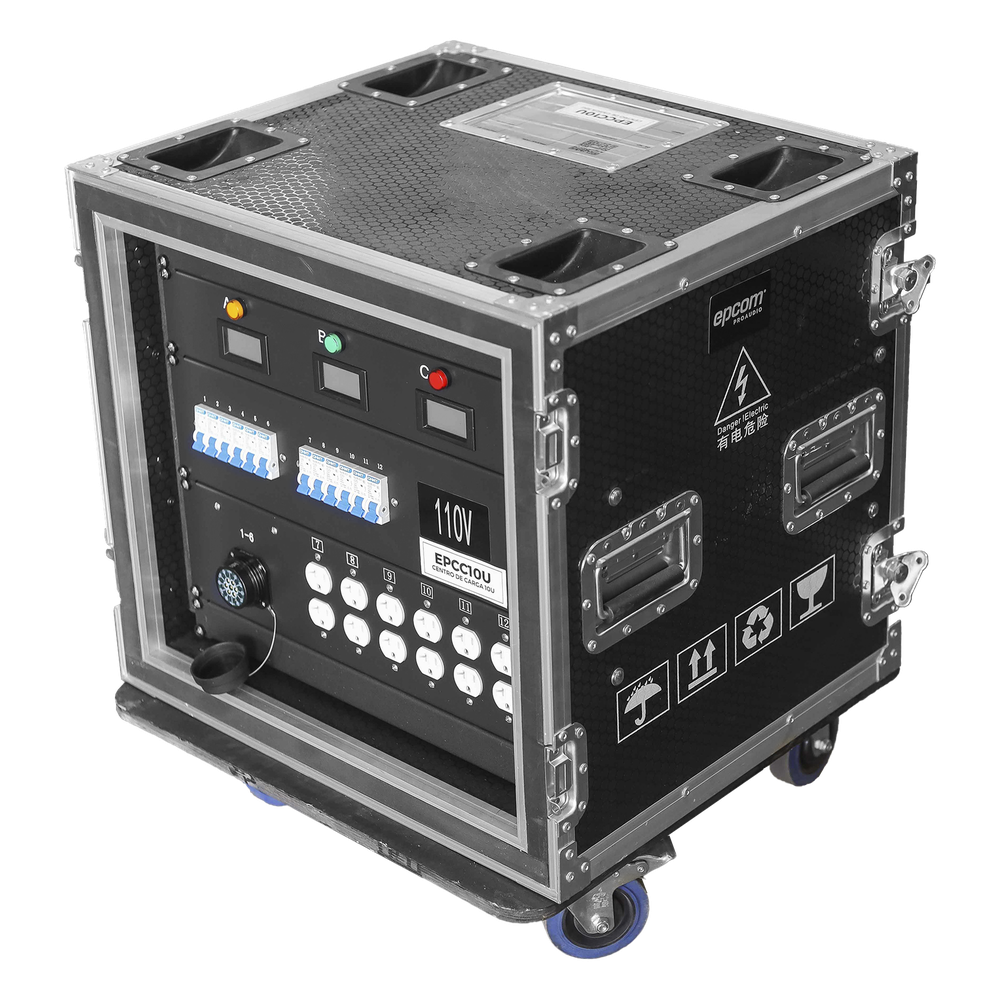 Centro de carga movil para instalaciones EPCOM PROAUDIO EP-CC-10U – Rack 10U