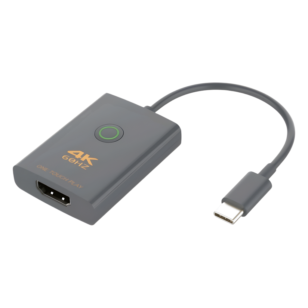 Adaptador USB-C a HDMI con Seguridad de Un Clic | Resolución 4K Ultra HD 60Hz | HDMI 2.0b 18 Gbps | DP 1.2a | Silenciamiento de Video Instantáneo | Protección ESD ±8kV | Audio 7.1 Canales | Compatibilidad Universal
