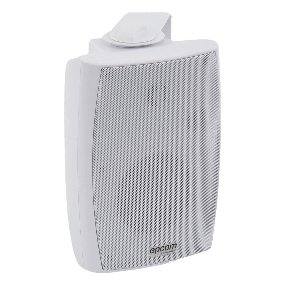 [SF-774HW] Altavoz de Pared de 2 vías | Woofer 4in + 1.5in | 2.5W - 20W | Para Sistemas 70/100V y 8 ohms | Material ABS | Rejilla y Bracket de Metal | Color Blanco
