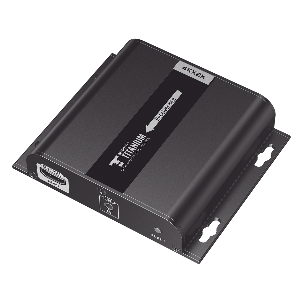 Receptor Compatible para Kits TT683-4.0 / Resolución 4K@30Hz / Cat 5e/6 / Distancia de 120 m / Control IR / Soporta HDbitT/ Compatible con Switch Gigabit.