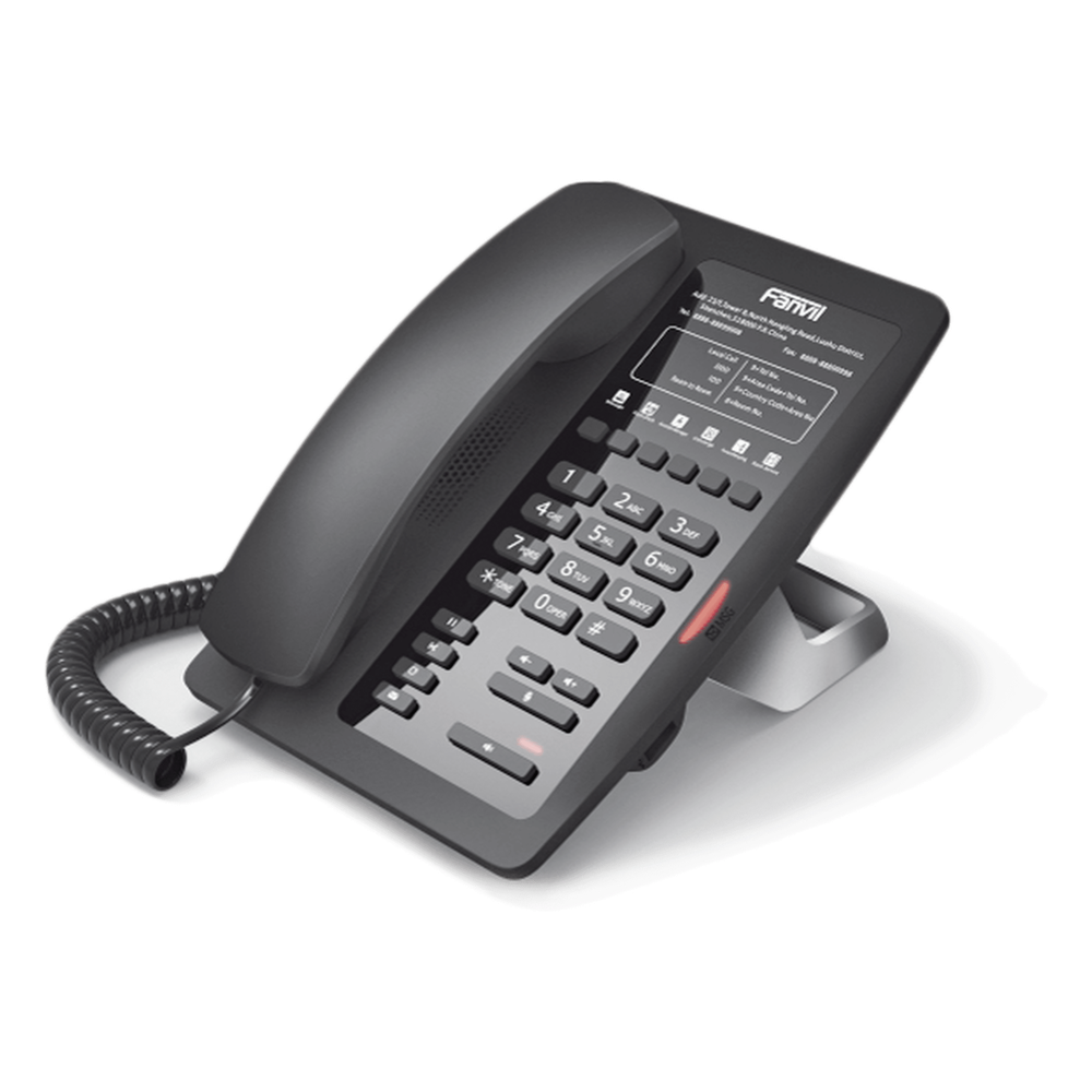 Teléfono IP para Hotelería FANVIL H3F – Plantilla personalizable con PoE