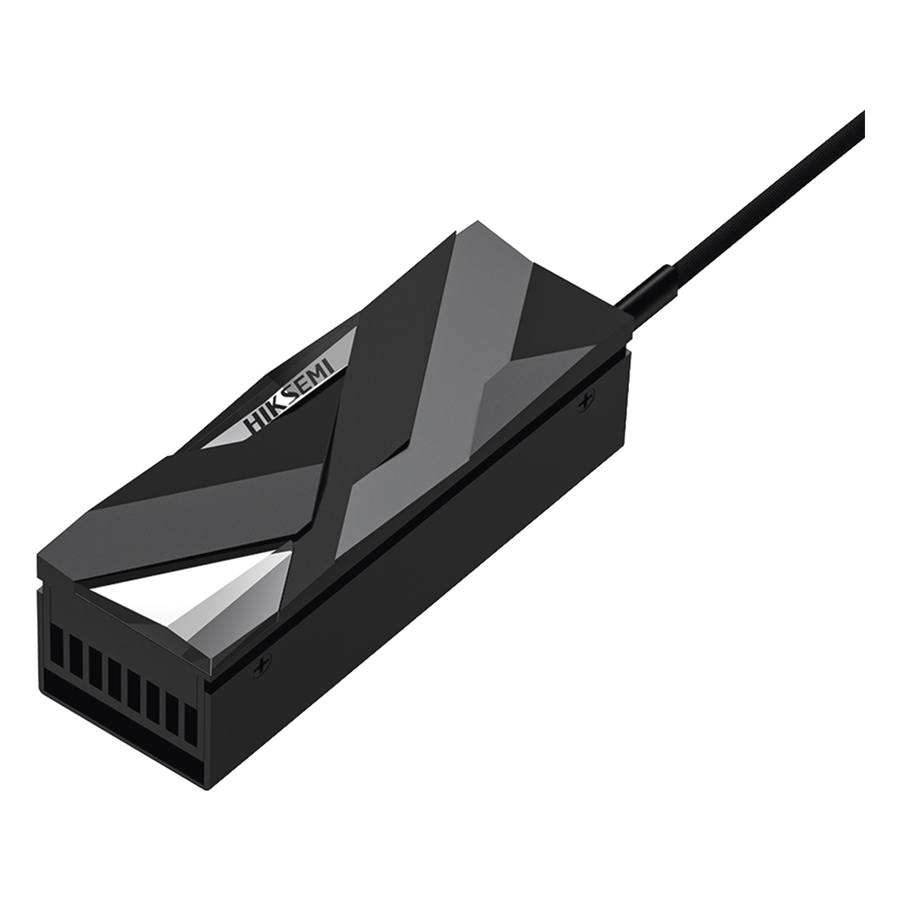 Disipador de Calor Activo para SSD M.2 2280 / Aleación de Aluminio / Ventilador PWM / Reducción ≤30°C / 4 Pines / 73 x 22 x 9 mm