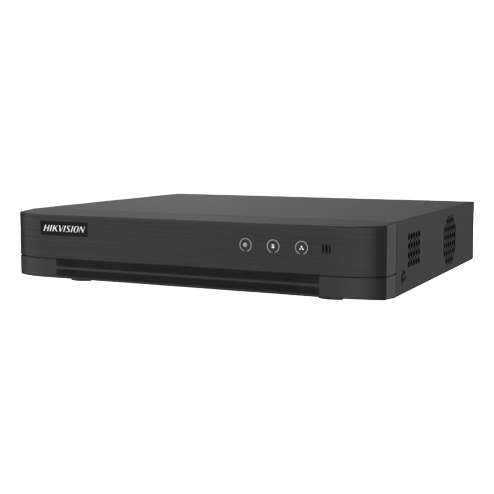 [Audio Bidireccional] DVR 4 Canales TurboHD + 1 Canal IP / 2 Megapixel (1080p) Lite / Acusense Lite (Evita Falsas Alarmas) / Audio por Coaxitron / 1 Bahia de Disco Duro / H.265+ / Salida de Vídeo Full HD