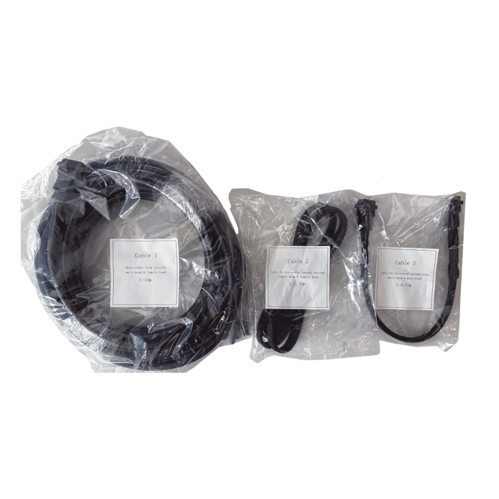 Kit de Cables de Corriente e Interconexión HIKVISION DS-D40W-2F/PC