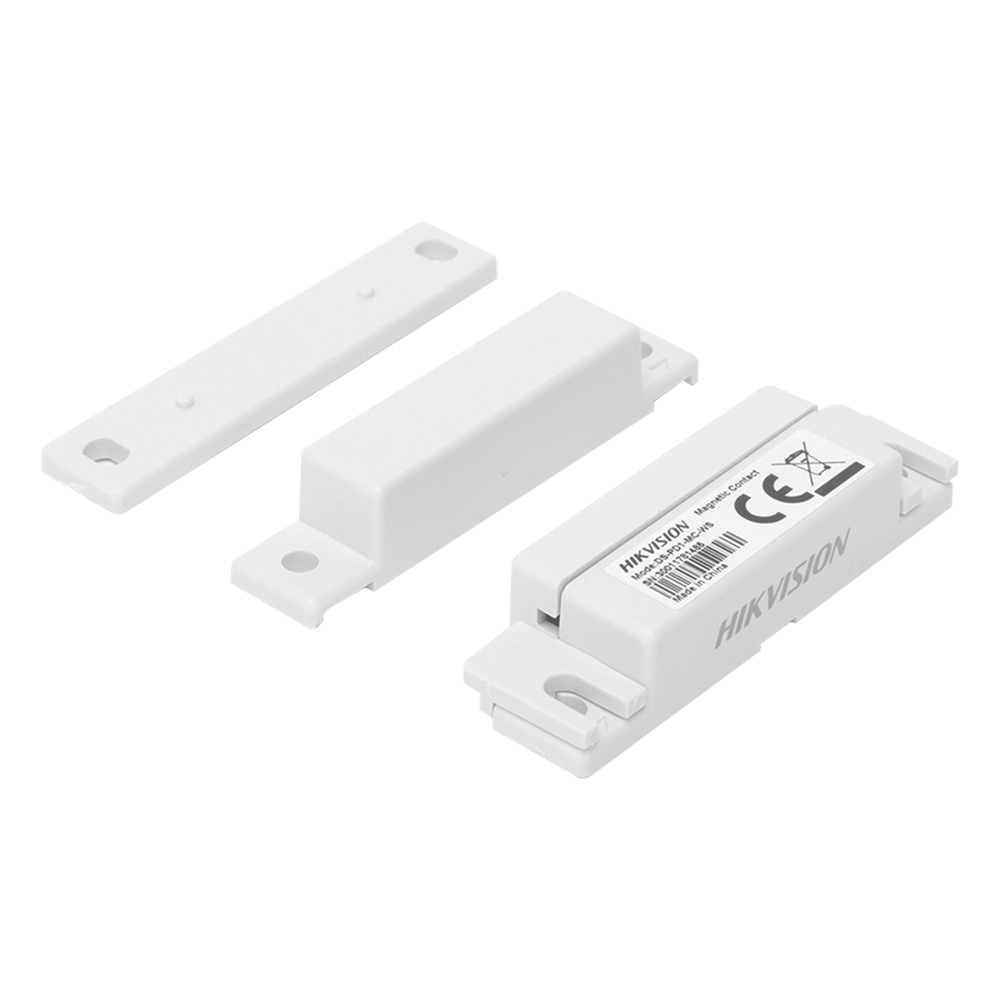 Contacto Magnético Cableado para Puertas HIKVISION DS-PD1-MC-WS – Gap 2 cm