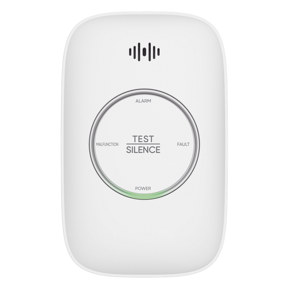 (HikFire) Detector de Gas Natural Metano (CH4) / Alarma Temprana / Salida para cierre de Válvula y/o activación de Ventilador / Protección IP30 / Alarma de 70dB a 115dB a 1 metro de distancia