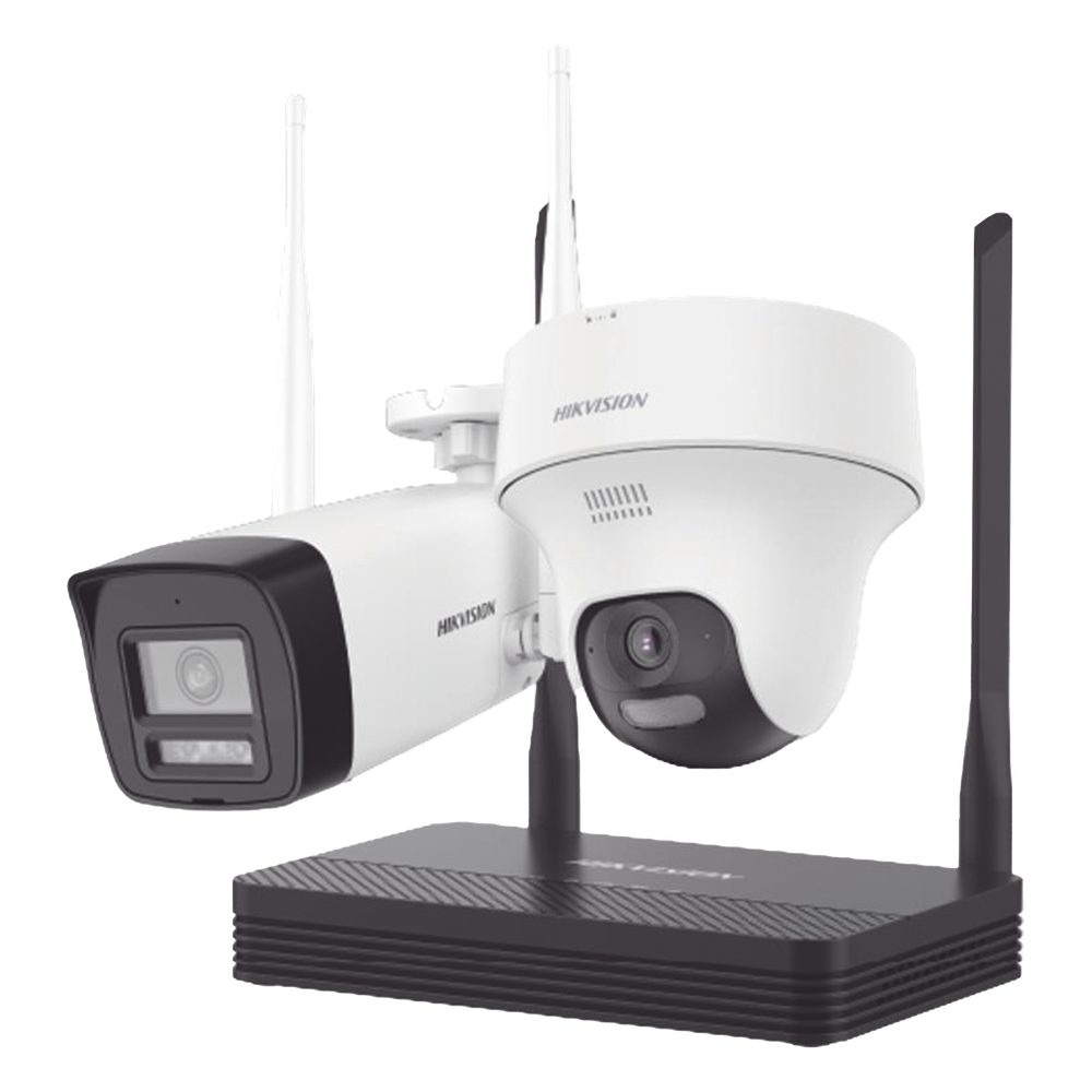 [NKS424W02H] Kit IP Inalámbrico 4 Megapíxel HIKVISION NKS424W02H – NVS 4 Canales
