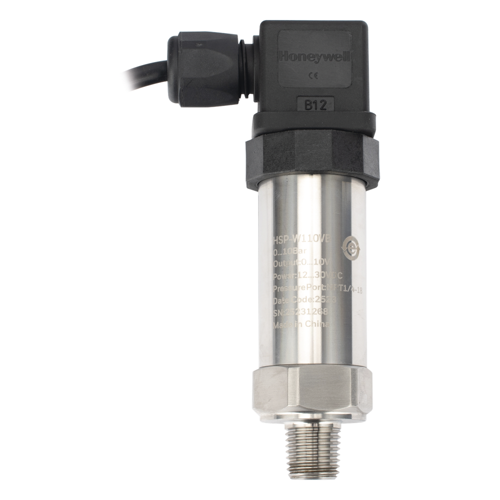 [HSP-W110VB] Sensor de presión industrial de 0 a 10 bar con salida analógica 0-10 V y conexión roscada NPT