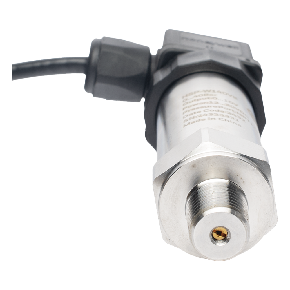 [HSP-W140VB] Sensor de presión industrial de 0 a 40 bar con salida analógica 0-10 V y conexión roscada NPT