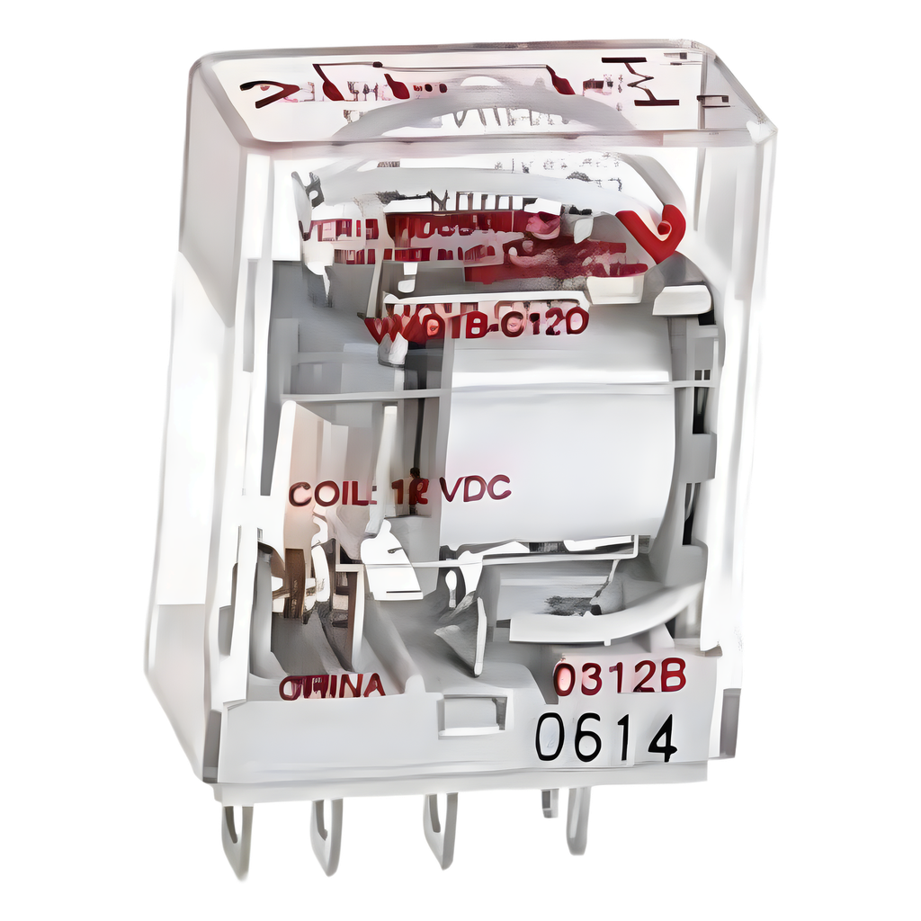 Relevador electromecánico SPDT de 15 A para montaje en socket o riel DIN, bobina de 24 V CA para sistemas BMS