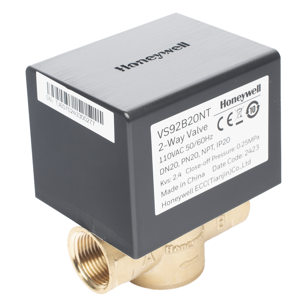 Válvula de control eléctrica de 2 vías HONEYWELL BMS VS92B20NT – 110 V CA