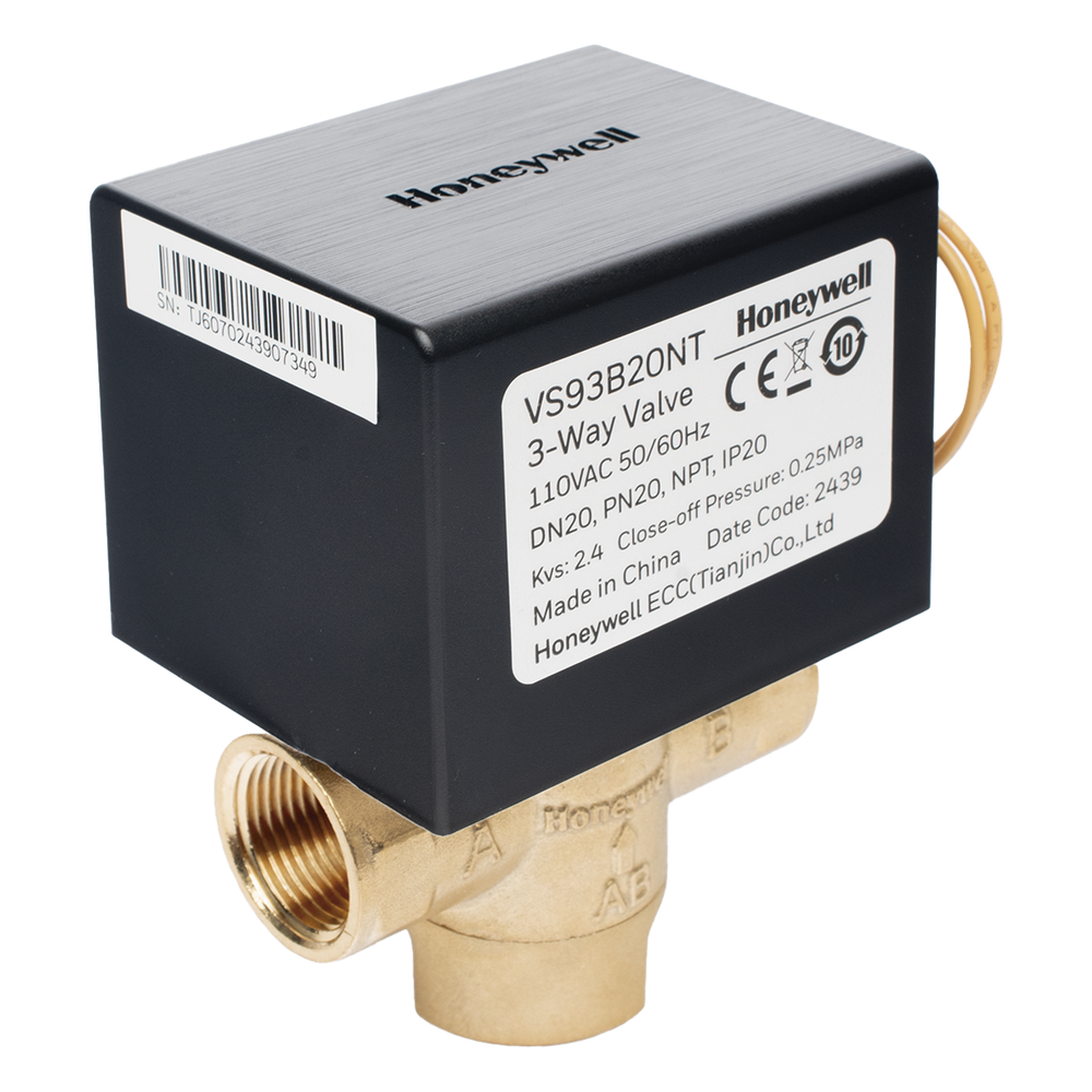 Válvula de control eléctrica de 3 vías HONEYWELL BMS VS93B20NT – 110 V CA