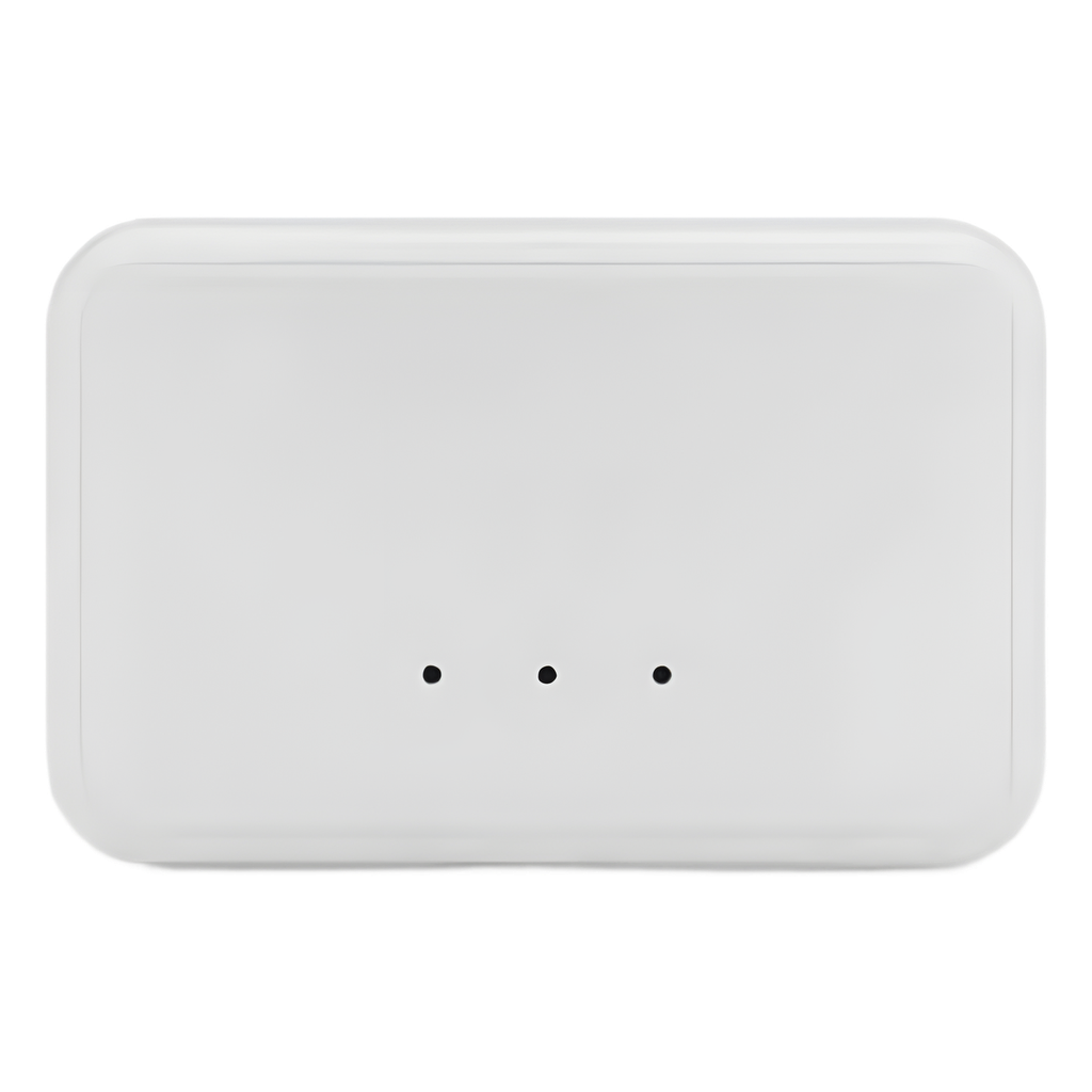 Repetidor inalámbrico para sensores SiX con batería de respaldo e indicadores LED de estado