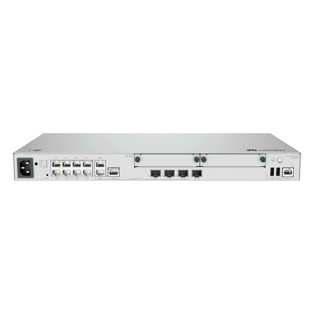 [AR580PRO] Router Empresarial / LAN: 1 SFP+ & 8×GE / WAN: 1 × SFP+ & 2×GE / 1,200 Usuarios / 128 APs Gestionables / 1,000 Túneles IPsec / 3 Gbps / IPS Antivirus