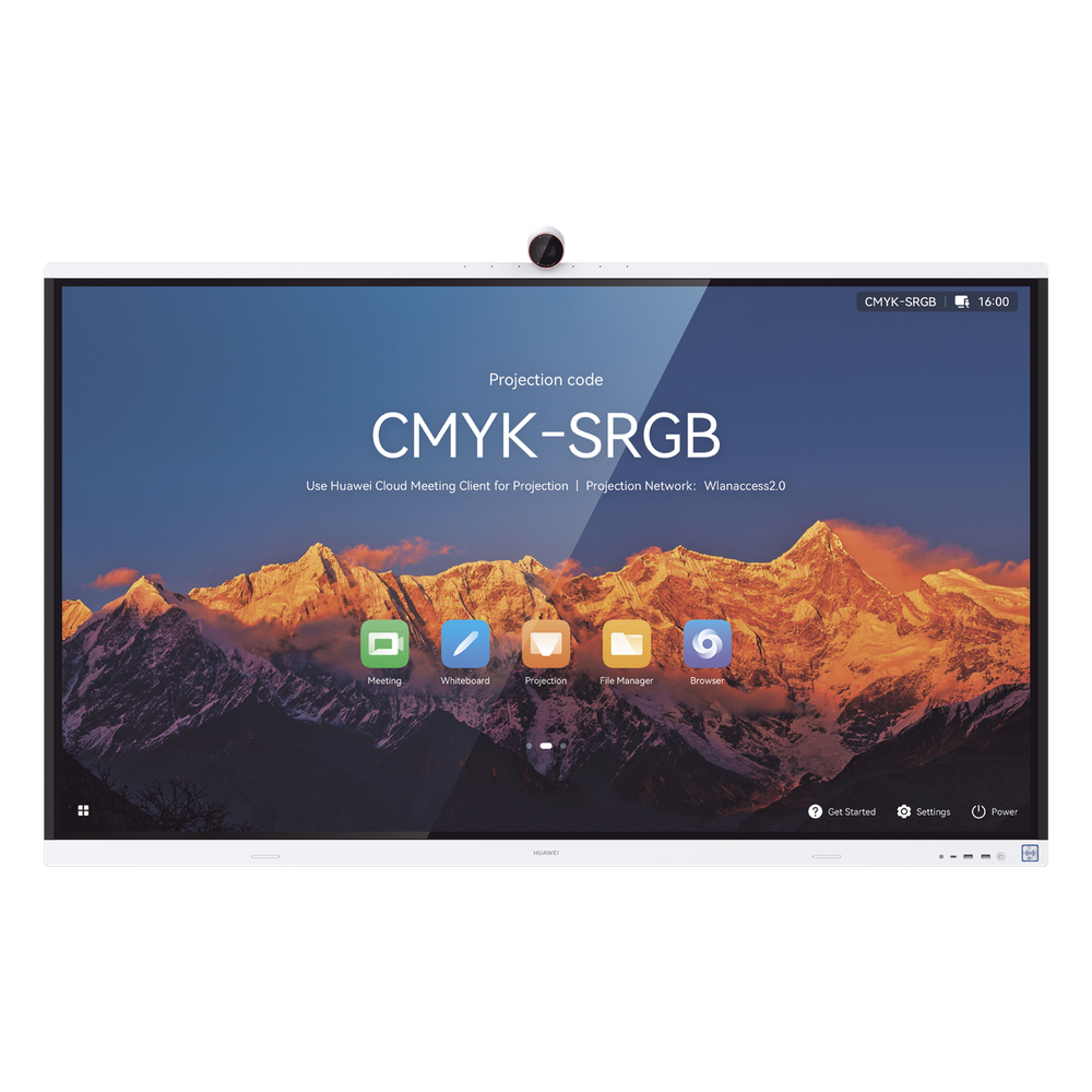 HUAWEI IdeaHub S2, Pantalla interactiva para Colaboración Inteligente, 86", 4K UHD, Harmony OS, Wi-Fi 6, Cámara inteligente, Funcionalidad BYOM.