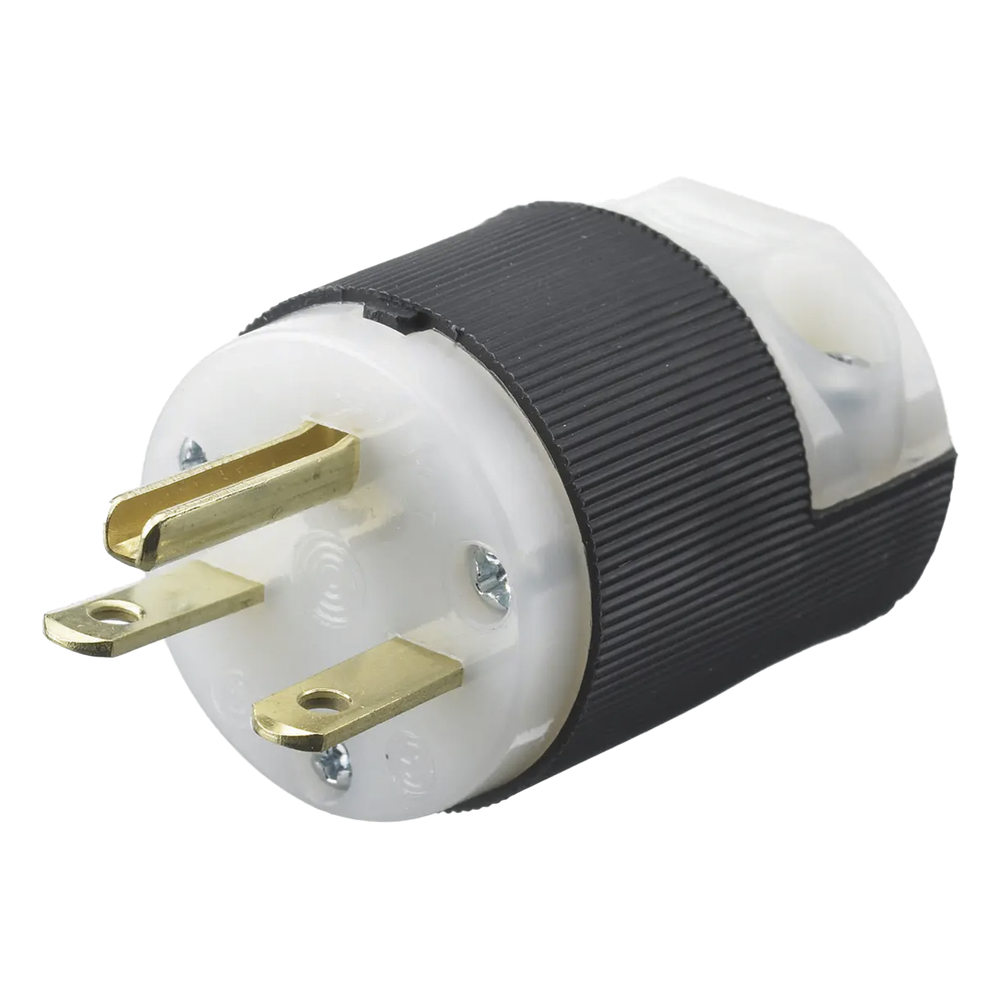 Clavija Entrada Recta/ 15A 250V/ 2 Polos 3 Hilos/ Nema 6-15P/ Grado Industrial- Comercial.
