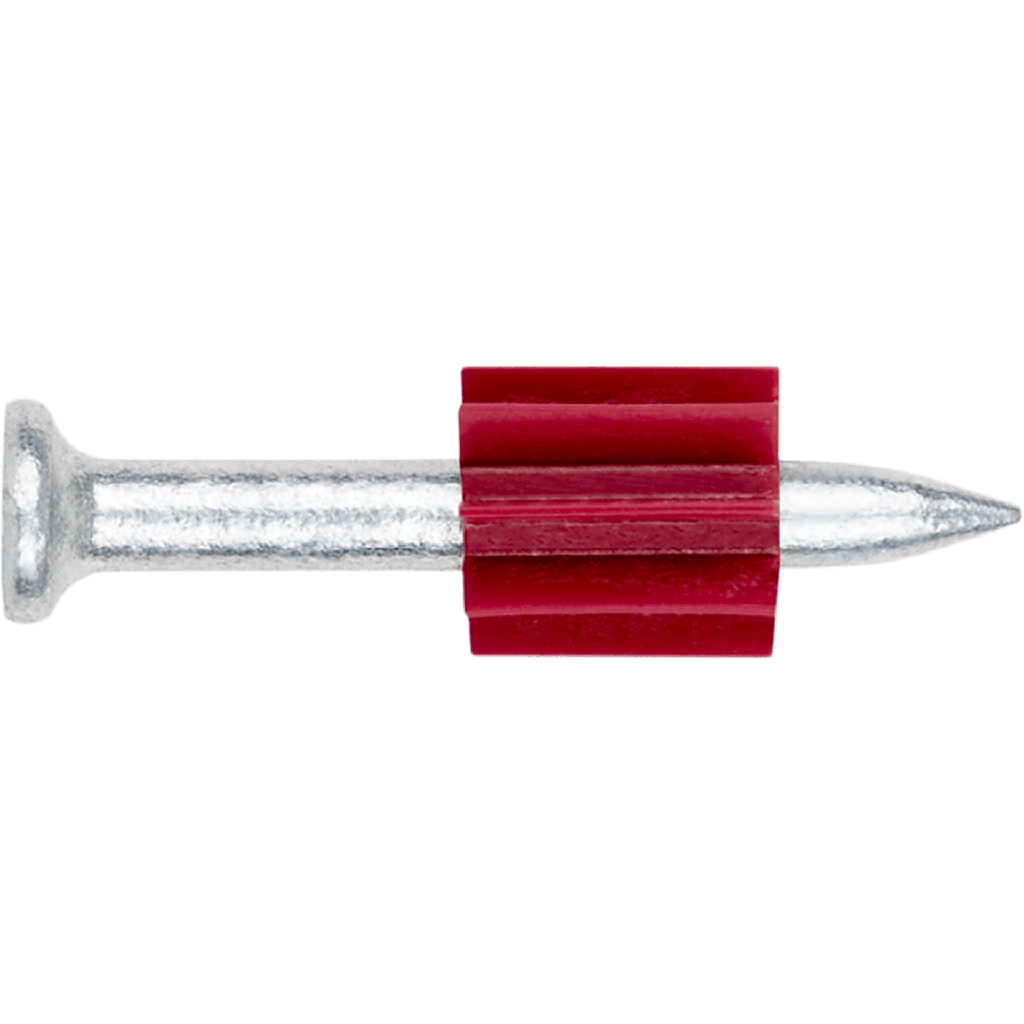 Clavo estándar con arandela de goma / Diámetro de 3.8 mm x 1" / Caja con 100 piezas /