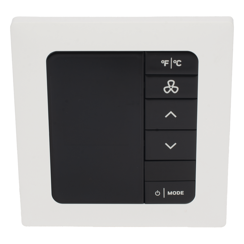 [201-528-100-WH] INNCOM e7 EMS / Termostato de Gestión Energética / 100-277 VAC / FCU 2 y 4 Tubos / BACnet MS/TP y Wi-Fi / Sensor PIR / Blanco Hielo